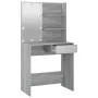 Sonoma gray LED dressing table 74.5x40x141 cm by vidaXL, Bedroom Dressers - Ref: Foro24-820482, Price: 89,31 €, Discount: %