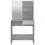 Sonoma gray LED dressing table 74.5x40x141 cm by vidaXL, Bedroom Dressers - Ref: Foro24-820482, Price: 89,31 €, Discount: %