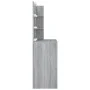 Tocador con LED gris sonoma 74,5x40x141 cm de vidaXL, Tocadores para dormitorios - Ref: Foro24-820482, Precio: 89,31 €, Descu...