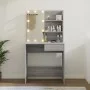 Sonoma gray LED dressing table 74.5x40x141 cm by vidaXL, Bedroom Dressers - Ref: Foro24-820482, Price: 89,31 €, Discount: %