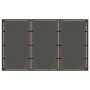 Mesa de jardín superficie de vidrio ratán PE marrón 150x90x75cm en Mesas de jardín | Comprar online en Foru.es