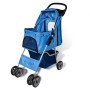 Cochecito para perros azul de vidaXL, Cochecitos para mascotas - Ref: Foro24-170056, Precio: 85,60 €, Descuento: %