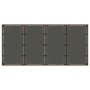 Mesa de jardín superficie de vidrio ratán PE marrón 190x90x75cm en Mesas de jardín | Comprar online en Foru.es