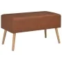 Mesa de centro de cuero sintético marrón 80x40x46 cm de vidaXL, Mesas de centro - Ref: Foro24-247543, Precio: 67,00 €, Descue...