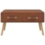 Mesa de centro de cuero sintético marrón 80x40x46 cm de vidaXL, Mesas de centro - Ref: Foro24-247543, Precio: 67,00 €, Descue...