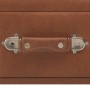 Mesa de centro de cuero sintético marrón 80x40x46 cm de vidaXL, Mesas de centro - Ref: Foro24-247543, Precio: 73,29 €, Descue...