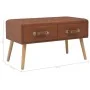 Mesa de centro de cuero sintético marrón 80x40x46 cm de vidaXL, Mesas de centro - Ref: Foro24-247543, Precio: 67,00 €, Descue...