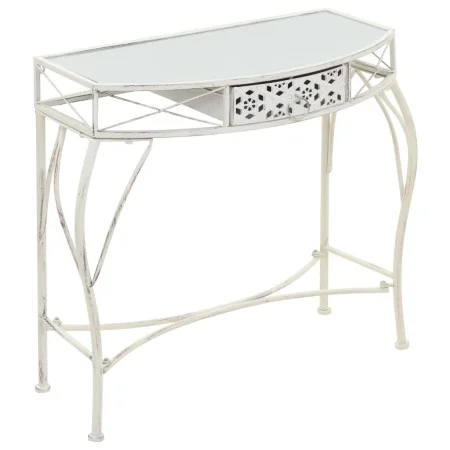 French style metal side table 82x39x76 cm white by vidaXL, Side tables - Ref: Foro24-245935, Price: 93,93 €, Discount: %