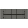 Mesa de jardín superficie de vidrio ratán PE negro 240x90x75 cm en Mesas de jardín | Comprar online en Foru.es
