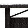Mesa de jardín superficie de vidrio ratán PE negro 240x90x75 cm en Mesas de jardín | Comprar online en Foru.es