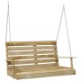 Banco balancín madera de pino impregnada 110 cm de vidaXL, Balancines de jardín - Ref: Foro24-318397, Precio: 162,62 €, Descu...
