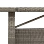 Mesa de jardín superficie de vidrio ratán PE gris 240x90x75 cm en Mesas de jardín | Comprar online en Foru.es