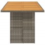 Mesa de jardín superficie madera acacia ratán gris 190x80x75cm en Mesas de jardín | Comprar online en Foru.es