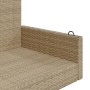 Banco columpio de ratán sintético beige 119x56x48 cm en Bancos de jardín | Comprar online en Foru.es