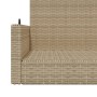 Banco columpio de ratán sintético beige 119x56x48 cm en Bancos de jardín | Comprar online en Foru.es