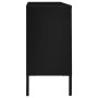 Aparador de acero y vidrio negro 105x35x70 cm de vidaXL, Aparadores - Ref: Foro24-336076, Precio: 205,75 €, Descuento: %