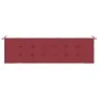 Cojín de banco de jardín tela Oxford rojo tinto 180x50x3 cm de vidaXL, Cojines para sillas y sofás - Ref: Foro24-314092, Prec...