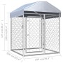 Perrera de exterior con techo 100x100x125 cm de vidaXL, Casetas y cercados para perros - Ref: Foro24-144491, Precio: 185,15 €...