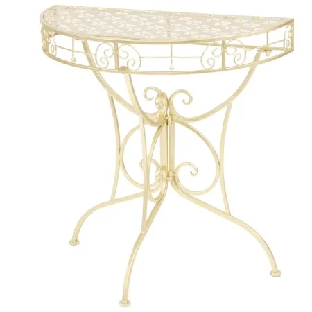 Vintage semicircular metal side table 72x36x74 cm gold by vidaXL, Side tables - Ref: Foro24-245930, Price: 79,13 €, Discount: %
