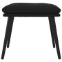 Reposapiés de terciopelo negro 45x29,5x35 cm de vidaXL, Otomanas - Ref: Foro24-341510, Precio: 33,93 €, Descuento: %