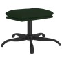 Reposapiés de terciopelo verde oscuro 60x60x36 cm de vidaXL, Otomanas - Ref: Foro24-341580, Precio: 33,58 €, Descuento: %