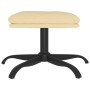 Reposapiés de terciopelo blanco crema 60x60x36 cm de vidaXL, Otomanas - Ref: Foro24-341587, Precio: 31,75 €, Descuento: %