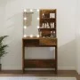 Dressing table with LED smoked oak color 74.5x40x141 cm by vidaXL, Bedroom Dressers - Ref: Foro24-820481, Price: 80,25 €, Dis...