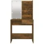 Dressing table with LED smoked oak color 74.5x40x141 cm by vidaXL, Bedroom Dressers - Ref: Foro24-820481, Price: 80,25 €, Dis...