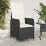 Sillones reclinable jardín cojines 2 uds ratán sintético negro en Sillas de jardín | Comprar online en Foru.es