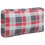 Cojines para palets 3 unidades tela a cuadros rojos de vidaXL, Cojines para sillas y sofás - Ref: Foro24-314670, Precio: 65,2...