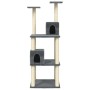 Rascador para gatos con postes de sisal gris oscuro 141 cm de vidaXL, Mobiliario para gatos - Ref: Foro24-171526, Precio: 54,...