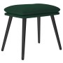 Reposapiés de tela verde oscuro 45x29,5x35 cm de vidaXL, Otomanas - Ref: Foro24-341498, Precio: 33,90 €, Descuento: %