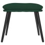 Reposapiés de tela verde oscuro 45x29,5x35 cm de vidaXL, Otomanas - Ref: Foro24-341498, Precio: 33,90 €, Descuento: %