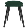 Reposapiés de tela verde oscuro 45x29,5x35 cm de vidaXL, Otomanas - Ref: Foro24-341498, Precio: 33,90 €, Descuento: %