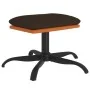 Reposapiés de tela y cuero sintético marrón 60x60x36 cm de vidaXL, Otomanas - Ref: Foro24-341610, Precio: 33,13 €, Descuento: %