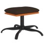 Reposapiés de tela y cuero sintético marrón 60x60x36 cm de vidaXL, Otomanas - Ref: Foro24-341610, Precio: 31,69 €, Descuento: %
