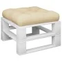 Cojín para sofá de palets de tela beige 58x58x10 cm de vidaXL, Cojines para sillas y sofás - Ref: Foro24-314637, Precio: 25,8...
