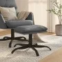 Reposapiés de cuero sintético gris antracita 60x60x36 cm de vidaXL, Otomanas - Ref: Foro24-341592, Precio: 40,08 €, Descuento: %