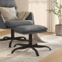 Reposapiés de cuero sintético gris antracita 60x60x36 cm de vidaXL, Otomanas - Ref: Foro24-341592, Precio: 40,56 €, Descuento: %