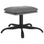 Reposapiés de cuero sintético gris antracita 60x60x36 cm de vidaXL, Otomanas - Ref: Foro24-341592, Precio: 40,08 €, Descuento: %