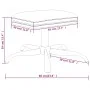 Reposapiés de cuero sintético gris antracita 60x60x36 cm de vidaXL, Otomanas - Ref: Foro24-341592, Precio: 40,08 €, Descuento: %
