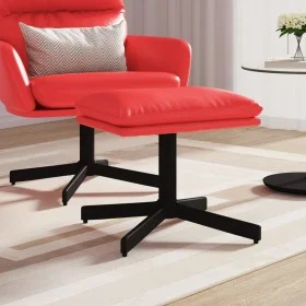 Red synthetic leather footstool 60x60x36 cm by vidaXL, Ottomans - Ref: Foro24-341642, Price: 36,70 €, Discount: %