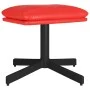 Reposapiés de cuero sintético rojo 60x60x36 cm de vidaXL, Otomanas - Ref: Foro24-341642, Precio: 36,70 €, Descuento: %