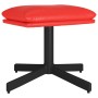 Reposapiés de cuero sintético rojo 60x60x36 cm de vidaXL, Otomanas - Ref: Foro24-341642, Precio: 32,61 €, Descuento: %