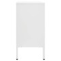 Aparador de acero y vidrio templado blanco 105x35x70 cm de vidaXL, Aparadores - Ref: Foro24-336077, Precio: 217,61 €, Descuen...