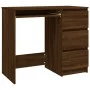 Escritorio de madera contrachapada roble marrón 90x45x76 cm de vidaXL, Escritorios - Ref: Foro24-815509, Precio: 120,46 €, De...