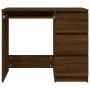 Escritorio de madera contrachapada roble marrón 90x45x76 cm de vidaXL, Escritorios - Ref: Foro24-815509, Precio: 120,46 €, De...