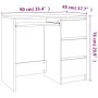 Escritorio de madera contrachapada roble marrón 90x45x76 cm de vidaXL, Escritorios - Ref: Foro24-815509, Precio: 120,46 €, De...