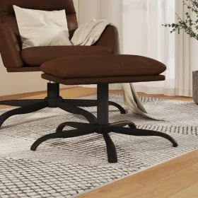 Reposapiés cuero sintético brillante marrón 45x29,5x36 cm by vidaXL, Ottomans - Ref: Foro24-341619, Price: 48,61 €, Discount: %