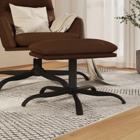 Reposapiés cuero sintético brillante marrón 45x29,5x36 cm de vidaXL, Otomanas - Ref: Foro24-341619, Precio: 48,61 €, Descuent...